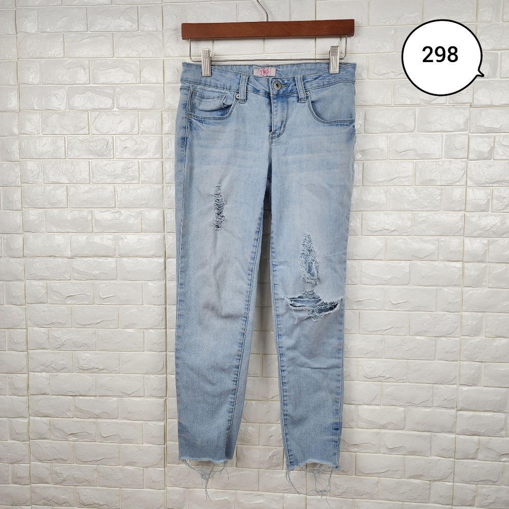 YMI Girls Size 14 Ripped Jeans – Trendy Distressed Denim Pants